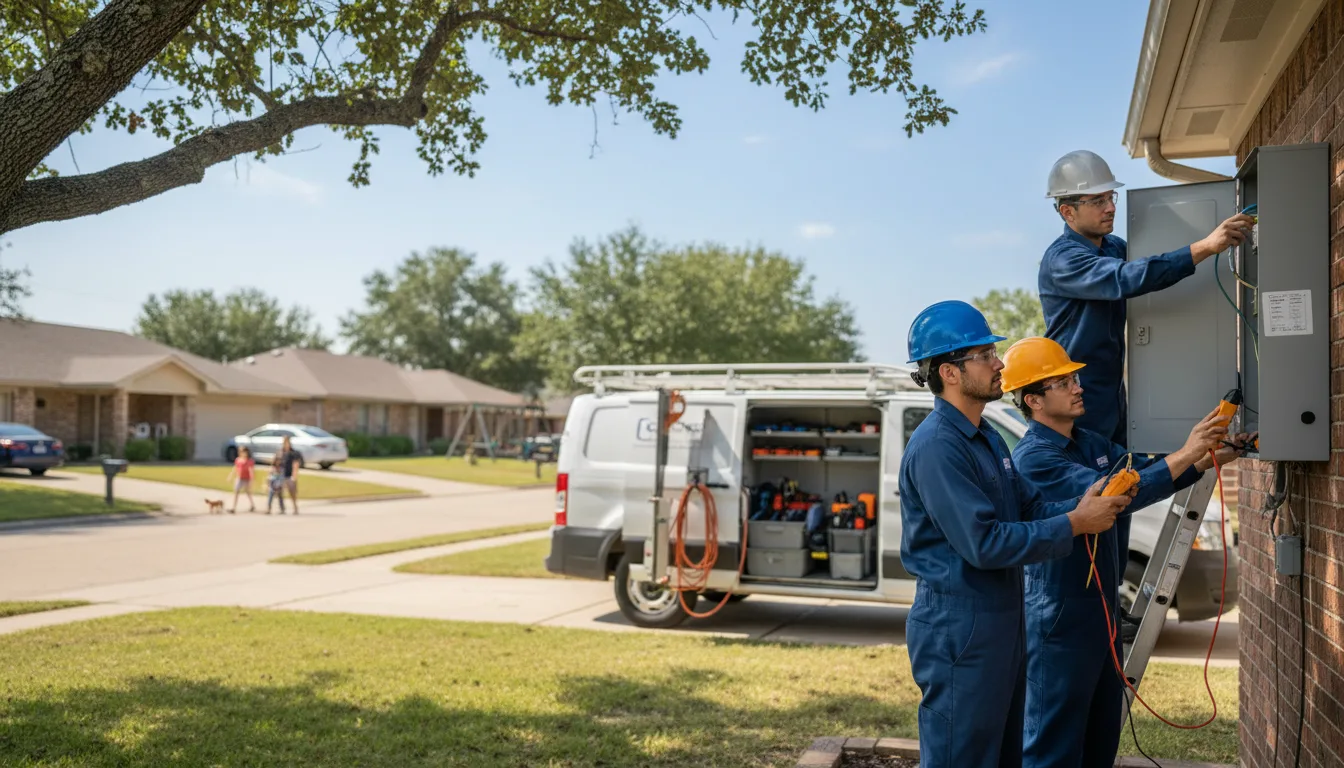 Certified electrician providing emergency electrical services in Fairdale, ND
